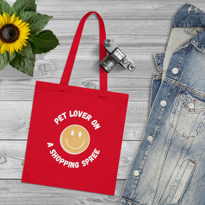 Pet Lover Organic Cotton Tote Bag