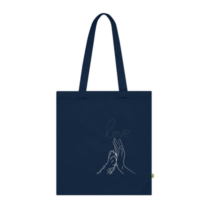 Puppy Love Organic Cotton Tote Bag