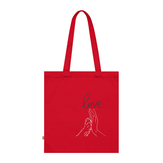 Puppy Love Organic Cotton Tote Bag