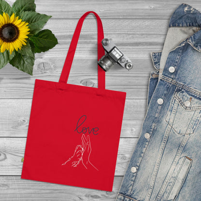 Puppy Love Organic Cotton Tote Bag