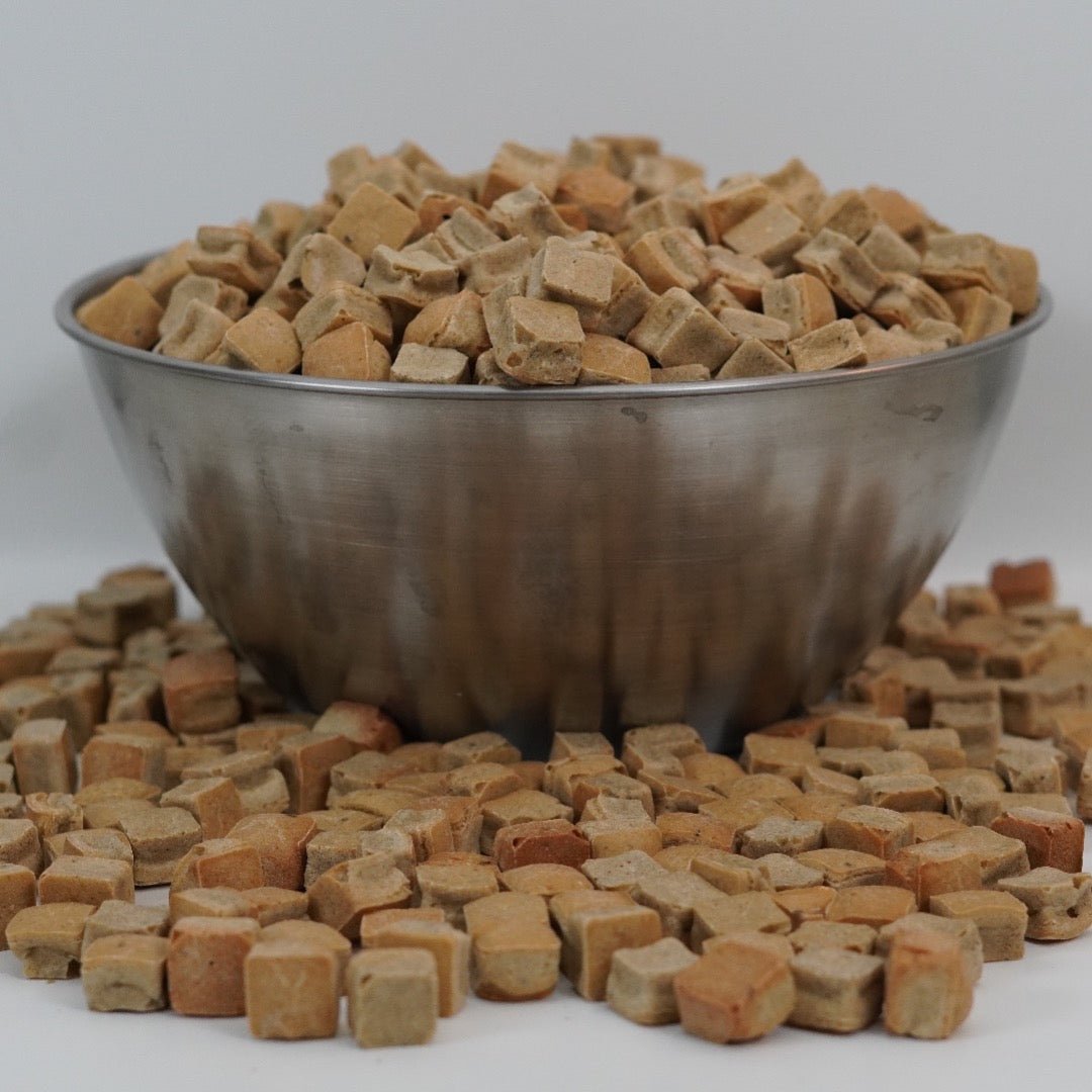 PAWKET TREATS are pocket-sized, premium and all-natural dog treats!